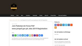 
                            7. Join Pakistan Air Force PAF www.joinpaf.gov.pk Jobs 2019 ...