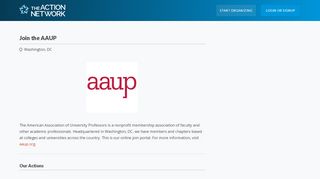 
                            7. Join the AAUP - Action Network