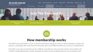 
                            4. Join The Community | Scaled Agile