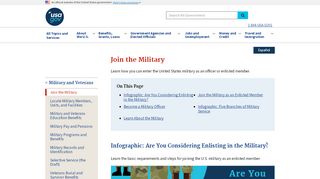 
                            2. Join the Military | USAGov