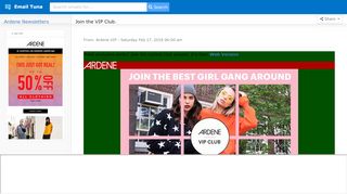 
                            6. Join the VIP Club. - Ardene Email Archive