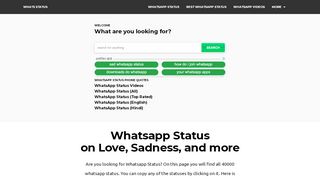 
                            3. Join World's #1 Whatsapp Status Site - …