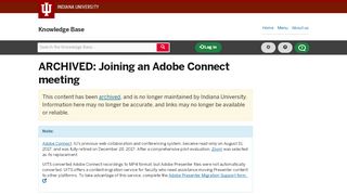 
                            8. Joining an Adobe Connect meeting - Knowledge base