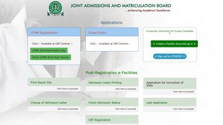 
                            5. Joint Admissions and Matriculation Board