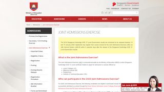 
                            5. Joint Admissions Exercise - MoE