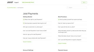 
                            2. Joist Payments – The Joist Help Center