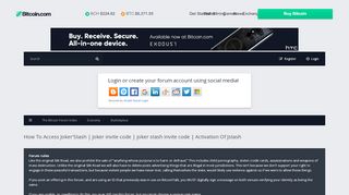 
                            2. joker invite code | joker stash invite code - The Bitcoin Forum
