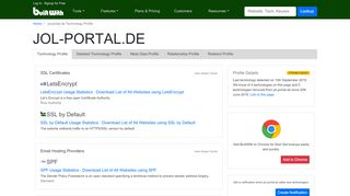 
                            2. jol-portal.de Technology Profile - BuiltWith