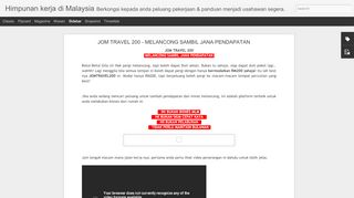 
                            3. JOM TRAVEL 200 - Himpunan kerja di Malaysia