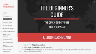 
                            2. JOMFB : Complete Guide - STARTER GUIDE - Google Sites