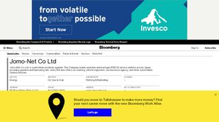 
                            2. Jomo-Net Co Ltd - Company Profile and News - Bloomberg ...