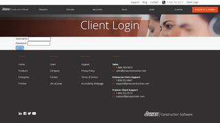 
                            4. Jonas Construction Software :: Client Login