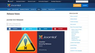 
                            6. Joomla! 3.6.5 Released - Joomla! The CMS …