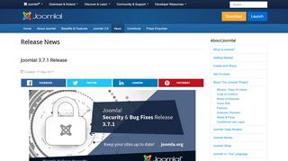 
                            3. Joomla! 3.7.1 Release