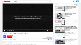 
                            7. Joomla 3.x. How To Add External Link To Menu - YouTube