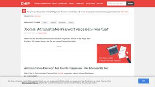 
                            3. Joomla: Administrator-Passwort vergessen - was …