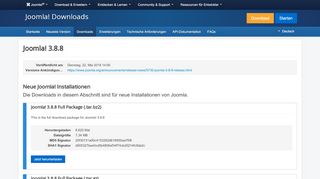 
                            1. Joomla! Downloads - Joomla! 3.8.8 herunterladen