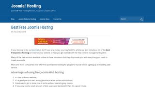 
                            6. Joomla Hosting For Joomla Web Sites