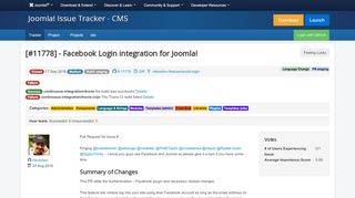 
                            1. Joomla! Issue Tracker | Joomla! CMS #11778 - Facebook ...