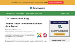 
                            9. Joomla Mobile Toolbar Module from JoomForest - Joomlashack