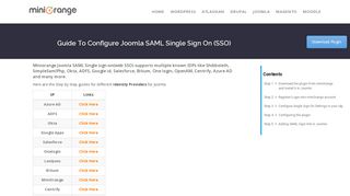 
                            4. Joomla SAML Single Sign-On (web SSO) | Joomla Plugin