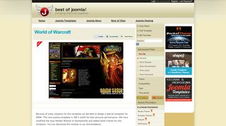 
                            9. Joomla Template - World of Warcraft