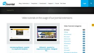 
                            5. Joomla! Video Tutorials from RSJoomla!