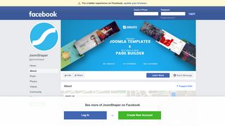 
                            8. JoomShaper - About | Facebook