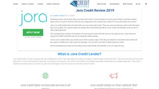 
                            4. Jora Credit Review - Creditnervana