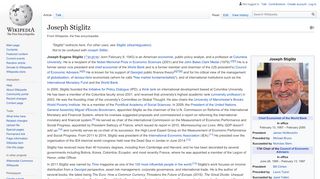 
                            8. Joseph Stiglitz - Wikipedia