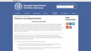 
                            7. Joshua's Law Requirements | Georgia Department …