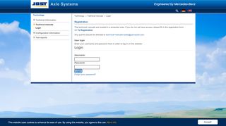 
                            7. JOST Axle Systems - Login