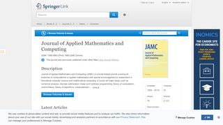 
                            7. Journal of Applied Mathematics and Computing - Springer