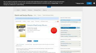 
                            3. Journal of High Energy Physics (JHEP) - springer.com