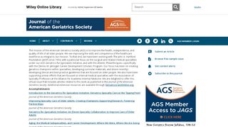 
                            8. Journal of the American Geriatrics Society - Wiley Online Library