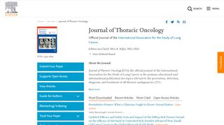 
                            4. Journal of Thoracic Oncology - Elsevier