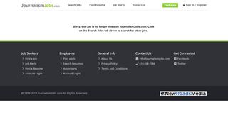 
                            6. JournalismJobs.com - Job Listing - Reporter