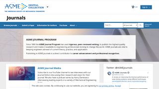 
                            2. Journals Gateway | ASME Digital Collection