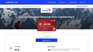 
                            5. Journey® Student Rewards from Capital One® - Apply Online