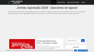 
                            8. Jovem Aprendiz Cadastro | Informações e Vagas