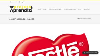 
                            5. Jovem aprendiz – Nestlé – Projeto Aprendiz