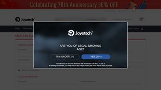 
                            6. Joyetech Retail | Electronic Cigarettes Info Create New Customer ...