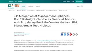 
                            6. J.P. Morgan Asset Management Enhances Portfolio Insights Service ...