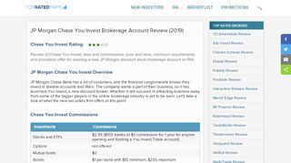 
                            8. JP Morgan Chase You Invest Brokerage Account Review (2019)