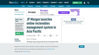 
                            8. JP Morgan launches online recievables management system in ...