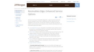 
                            3. J.P. Morgan | Receivables Edge: Enhanced Service Options