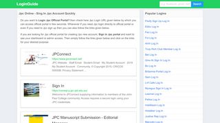 
                            8. Jpc log in - Jpc Sign in Official Login - LoginGuide