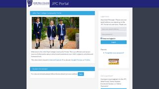 
                            7. JPC Portal - John Paul College