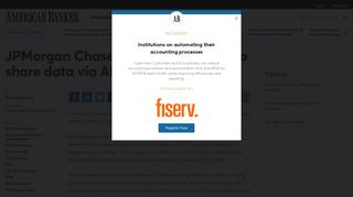 
                            8. JPMorgan Chase and Intuit partner to share data via API | American ...