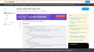 
                            1. jQuery AJAX PHP login form - Stack Overflow